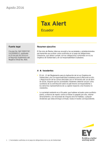 Tax Alert - Sociedades sustitutas en el pago de obligaciones de
