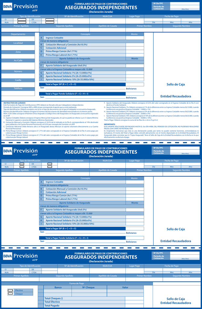 Formulario Solicitud De Pago 8882