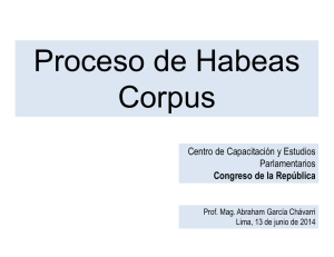 Diapositivas Proceso de Habeas Corpus