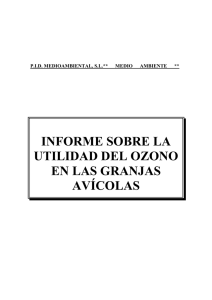 INFORME SOBRE LA UTILIDAD DEL OZONO EN LAS GRANJAS