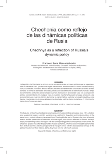 Chechenia como reflejo de las dinámicas políticas de Rusia