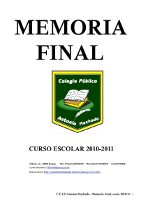 memoria final curso escolar 2010-2011