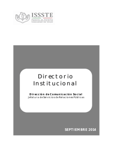 Directorio Institucional - Centro Medico Nacional 20 de Noviembre