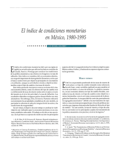 El índice de condiciones monetarias en México, 1980-1995