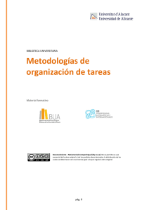 Metodologías de organización de tareas