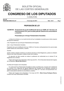Proposición de Ley - Congreso de los Diputados
