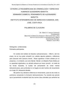 cátedra latinoamericana de criminología y derechos humanos