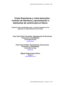 Crisis financieras y crisis bancarias