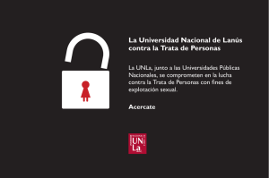 folleto - Universidad Nacional de Lanús