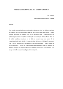 FUENTES E HISTORIOGRAFÍA DEL ESTUDIO KIRISHITAN Rie
