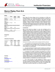 Banco Ripley Perú SA - Bolsa de Valores de Lima