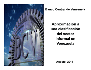 Aproximación a una clasificación del sector informal en Venezuela