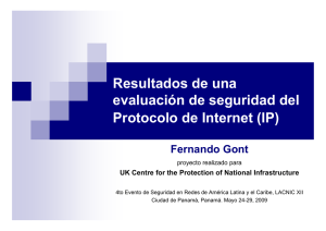 Results of a security assessment of the TCP and IP protocols