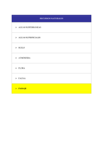 RECURSOS NATURALES AGUAS SUBTERRÁNEAS AGUAS