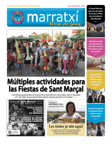 Múltiples actividades para las Fiestas de Sant Marçal