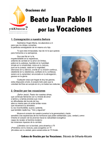 Beato Juan Pablo II por las Vocaciones