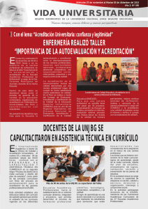 Boletín Virtual Nº 036 - Universidad Nacional Jorge Basadre