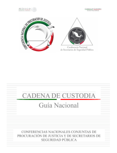 Guía Nacional de Cadena de Custodia