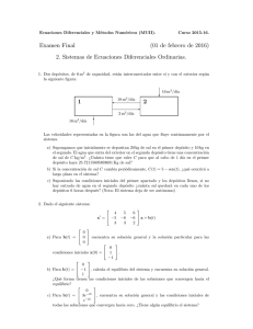 Examen Final (01 de febrero de 2016) 2. Sistemas de Ecuaciones