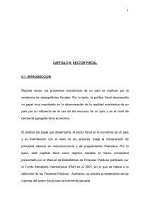 1 CAPITULO II: SECTOR FISCAL II.1
