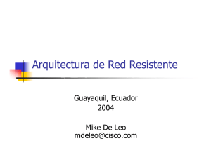 Arquitectura de Red Resistente