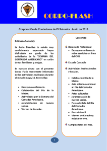1 Corporación de Contadores de El Salvador Junio de 2016