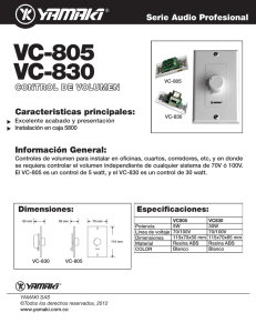 VC-805 VC-830 - YAMAKI sonido profesional