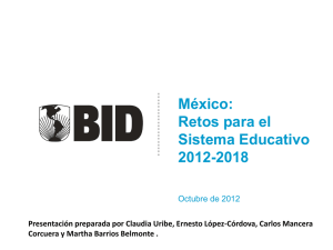 México: Retos para el Sistema Educativo 2012-2018
