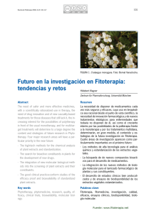 Futuro en la investigación en Fitoterapia: tendencias y retos