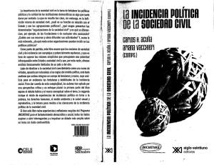 Acuña, C. y Vacchieri, A. La incidencia política de la sociedad