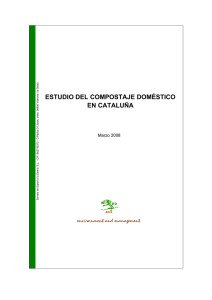 estudio del compostaje doméstico en cataluña