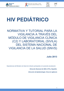 HIV pediátrico - Ministerio de Salud de la Nación