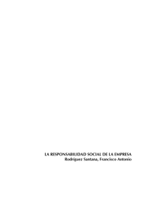 5. La responsabilidad social de la empresa Rodríguez Santana, Fco
