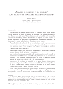 ¿CAMPUS O REGRESO A LA CIUDAD LAS RELACIONES