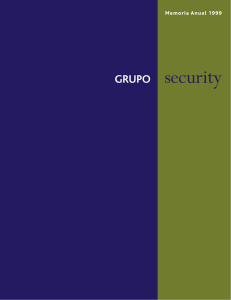 Memoria Anual 1999 Grupo Security