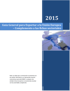 Guía General para Exportar a la Unión Europea