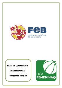 liga femenina 2 13/14 - Federación Española de Baloncesto