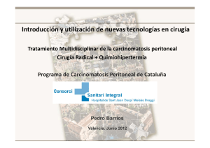 Resultados Programa de Carcinomatosis Peritoneal de Cataluña