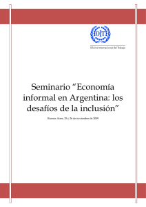 OIT (2009), Seminario "Economía informal en Argentina"