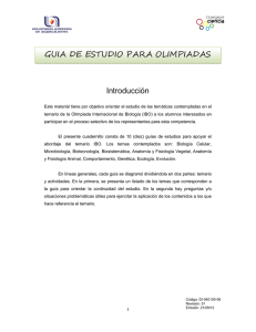 Introducción GUIA DE ESTUDIO PARA OLIMPIADAS DE BIOLOGÍA
