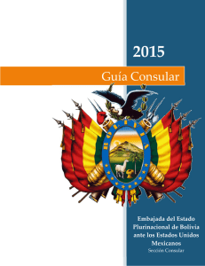 Guía Consular - Embajada del Estado Plurinacional de Bolivia en