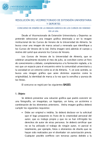 Bases convocatoria - Universidad de Almería