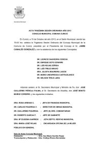 Actas N°30 - Municipalidad de Curicó