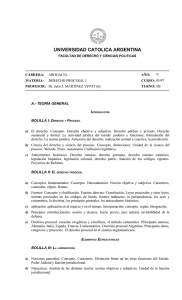 derecho procesal i - Universidad Cat&oacute;lica Argentina