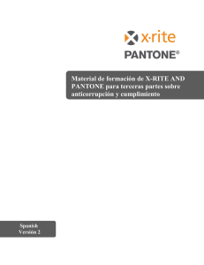 Material de formación de X-RITE AND PANTONE para terceras
