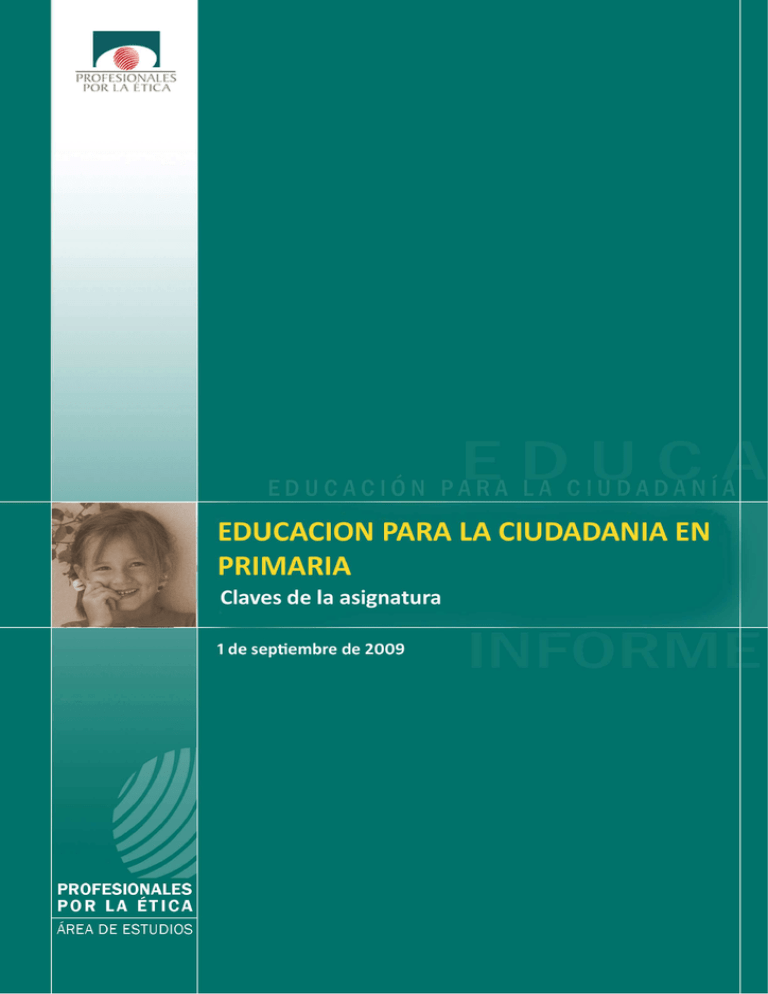 Educación Para La Ciudadanía En Primaria. Claves De La