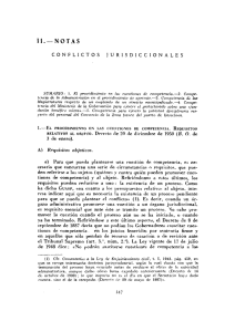 J. González Pérez. Conflictos jurisdiccionales. (J). RAP Núm. 7