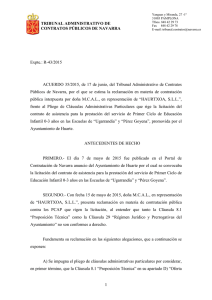 Acuerdo 35/2015, de 17 de junio, del Tribunal Administrativo de