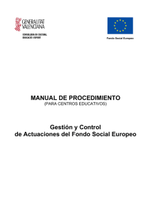 Manual de Procedimiento (para centros educativos), Gestión y