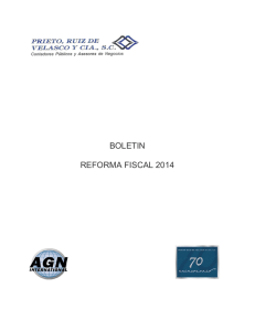 BOLETIN REFORMA FISCAL 2014